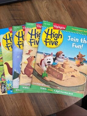 Highlights High Five Kids Magazine Bundle (5) Educational Activity Magazine